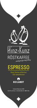 Koffeinfreien Kaffee im Cafe Hinz und Kunz in Köln Lindenthal!